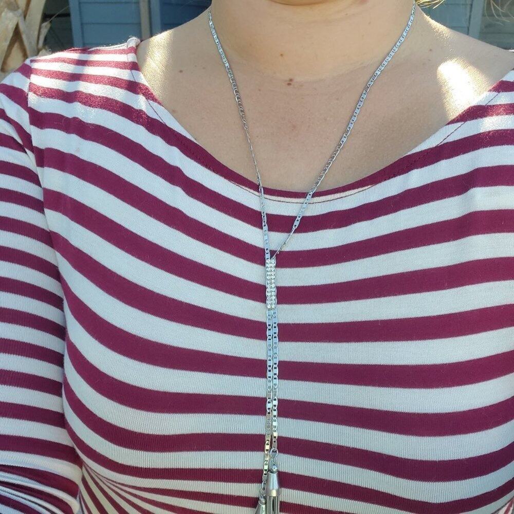 Stunning Sterling Silver Necklace with Details